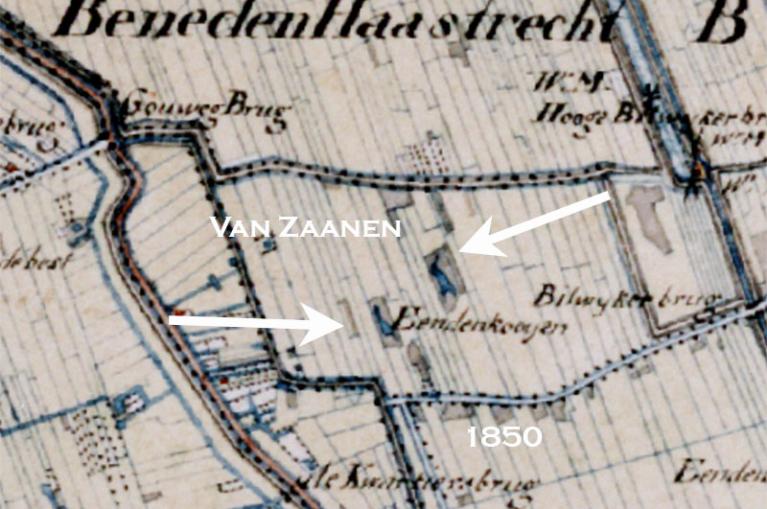De twee eendenkooien van Zaanen 1850