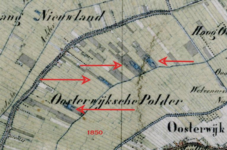 Oosterwijk omstreeks 1850