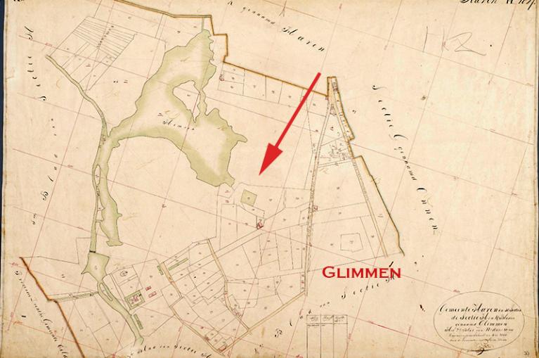 Glimmen, kadaster 1811 / 1832.