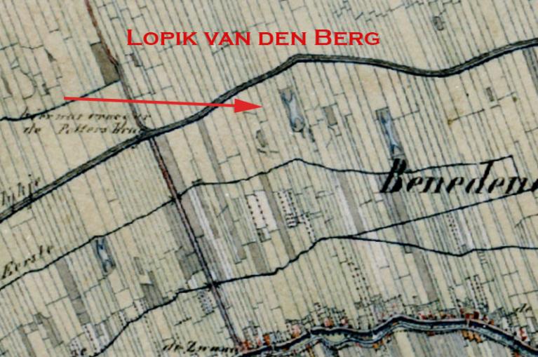 Lopik - van den Berg omstreeks 1850