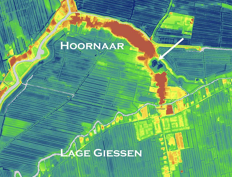 Hoogtekaart Hoornaar